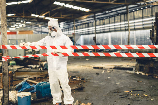 Professional Infectious Disease Decontamination technician working in Bridgeport, IL